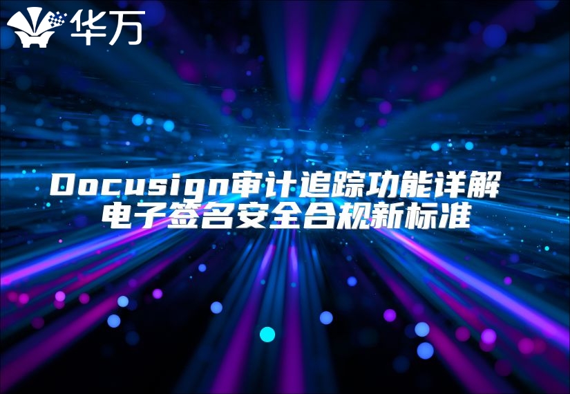 Docusign审计追踪功能详解 电子签名安全合规新标准