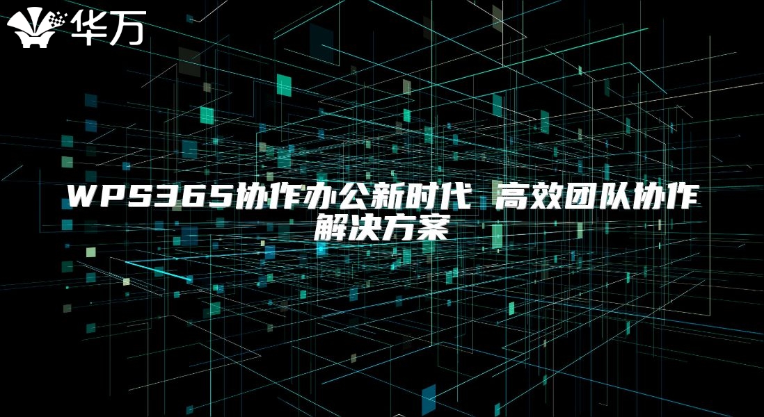 WPS365协作办公新时代 高效团队协作解决方案