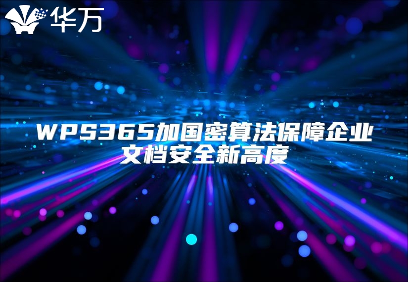 WPS365加国密算法保障企业文档安全新高度