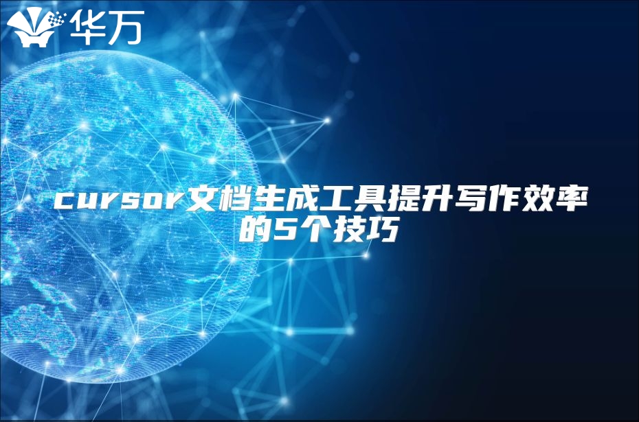 cursor文档生成工具提升写作效率的5个技巧