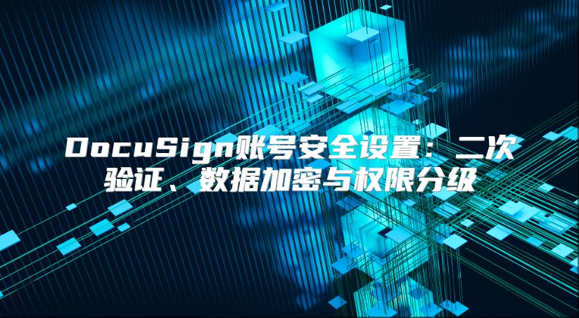 DocuSign账号安全设置：二次验证、数据加密与权限分级