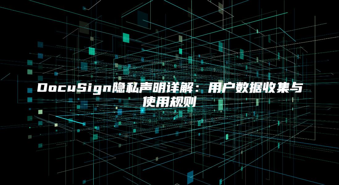 DocuSign隐私声明详解：用户数据收集与使用规则