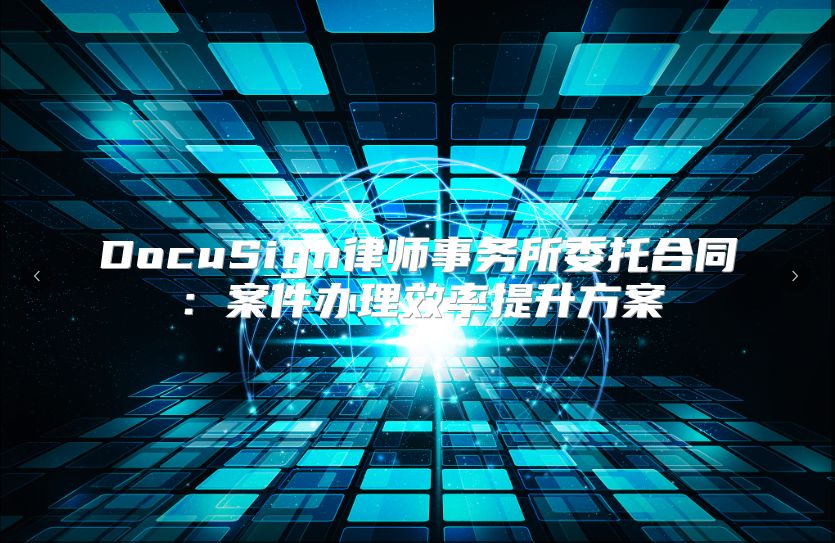 DocuSign律师事务所委托合同：案件办理效率提升方案