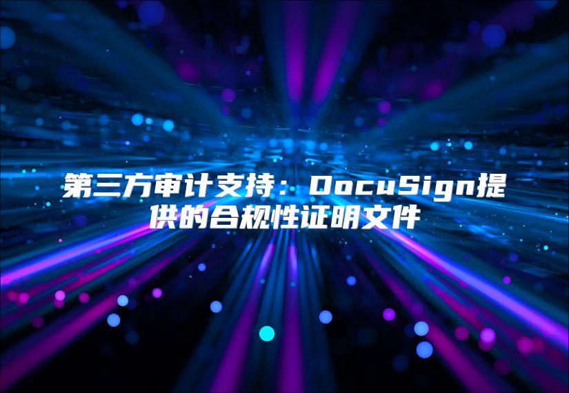 第三方审计支持：DocuSign提供的合规性证明文件