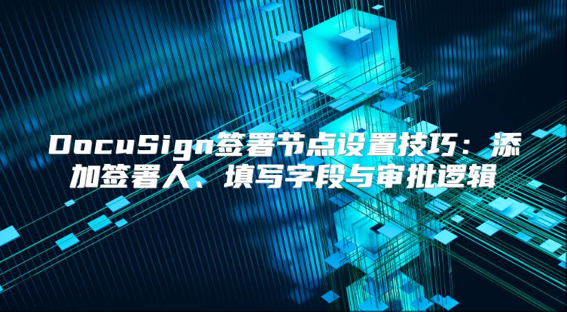 DocuSign签署节点设置技巧：添加签署人、填写字段与审批逻辑