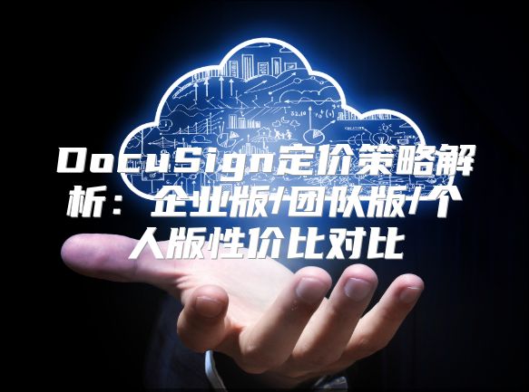 DocuSign定价策略解析：企业版/团队版/个人版性价比对比