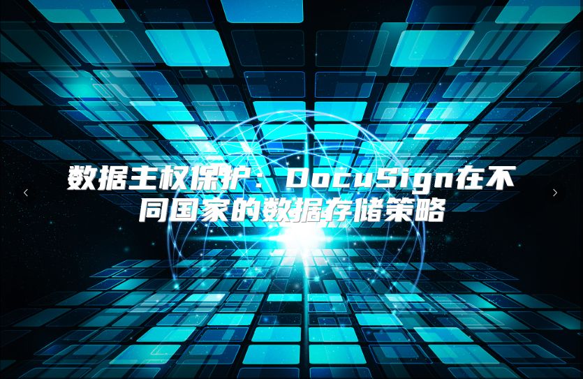 数据主权保护：DocuSign在不同国家的数据存储策略