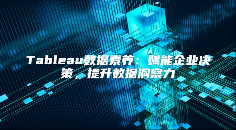 Tableau数据素养：赋能企业决策，提升数据洞察力
