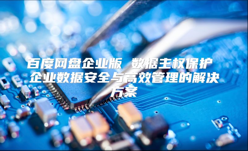 百度网盘企业版 数据主权保护 企业数据安全与高效管理的解决方案