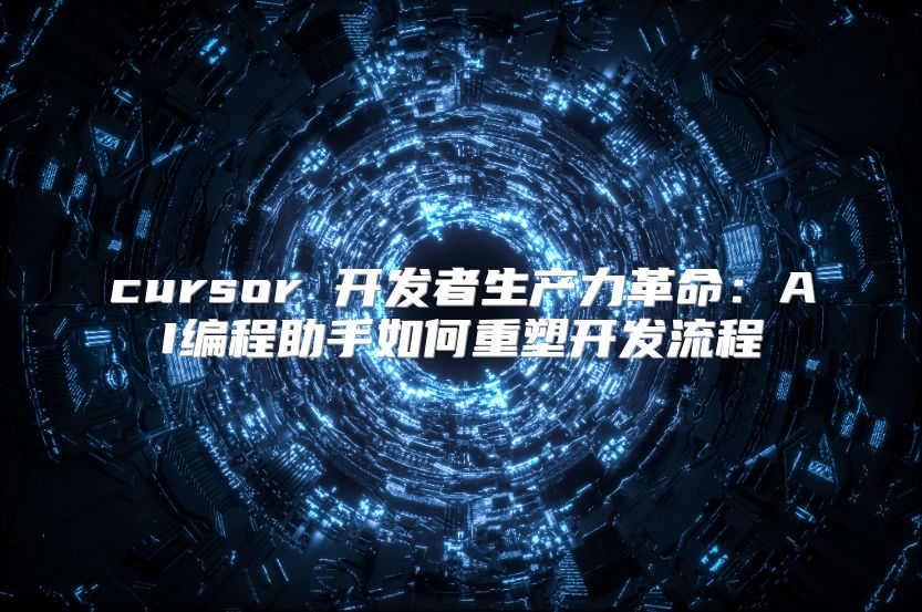 cursor 开发者生产力革命：AI编程助手如何重塑开发流程