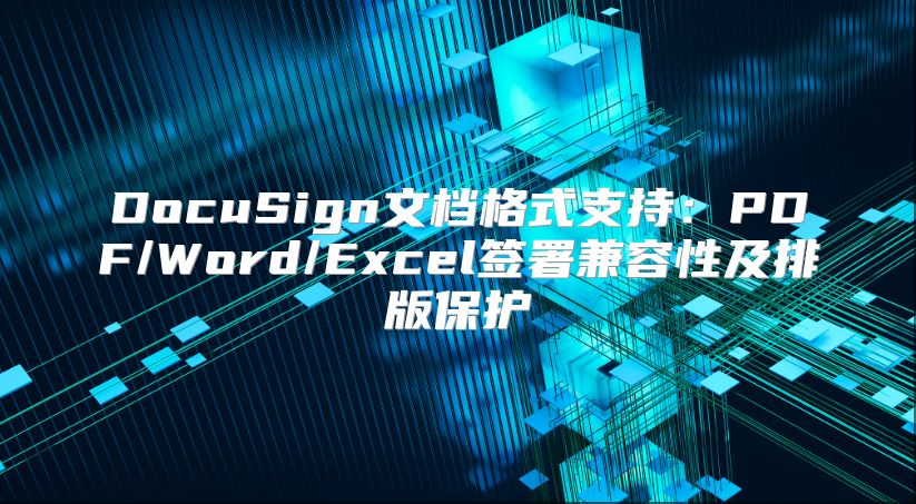 DocuSign文档格式支持：PDF/Word/Excel签署兼容性及排版?；? class=