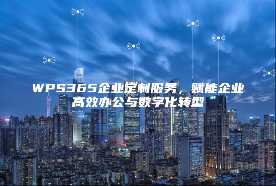 WPS365企业定制服务，赋能企业高效办公与数字化转型