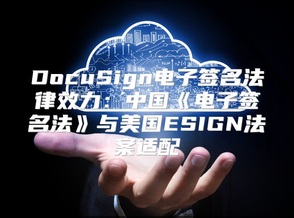DocuSign电子签名法律效力：中国《电子签名法》与美国ESIGN法案适配